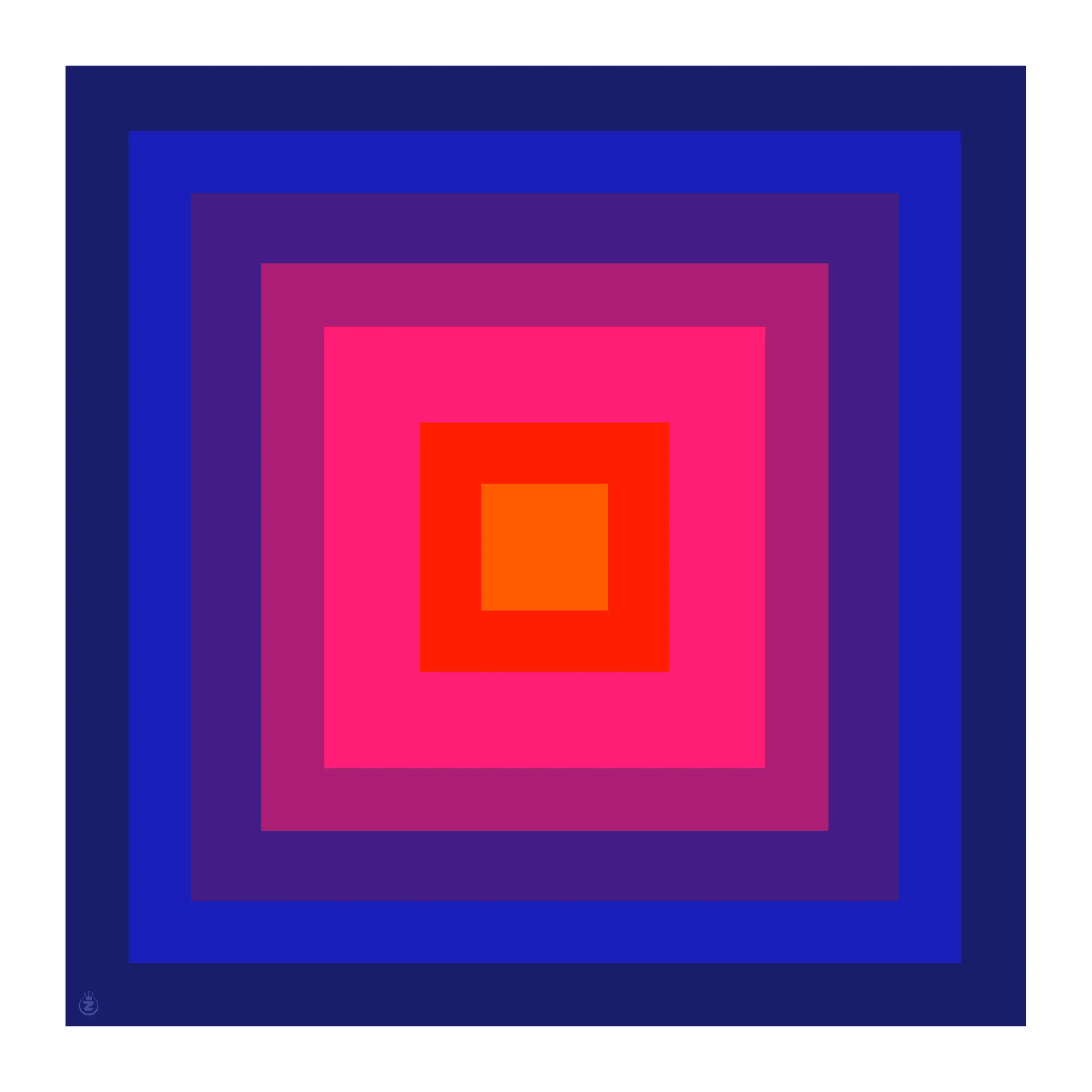 500-carrément violet Abstrait, Affiche, Tirage Art, Digigraphie, Illustration, œuvre, Poster, Fine Art. Monsieur Z