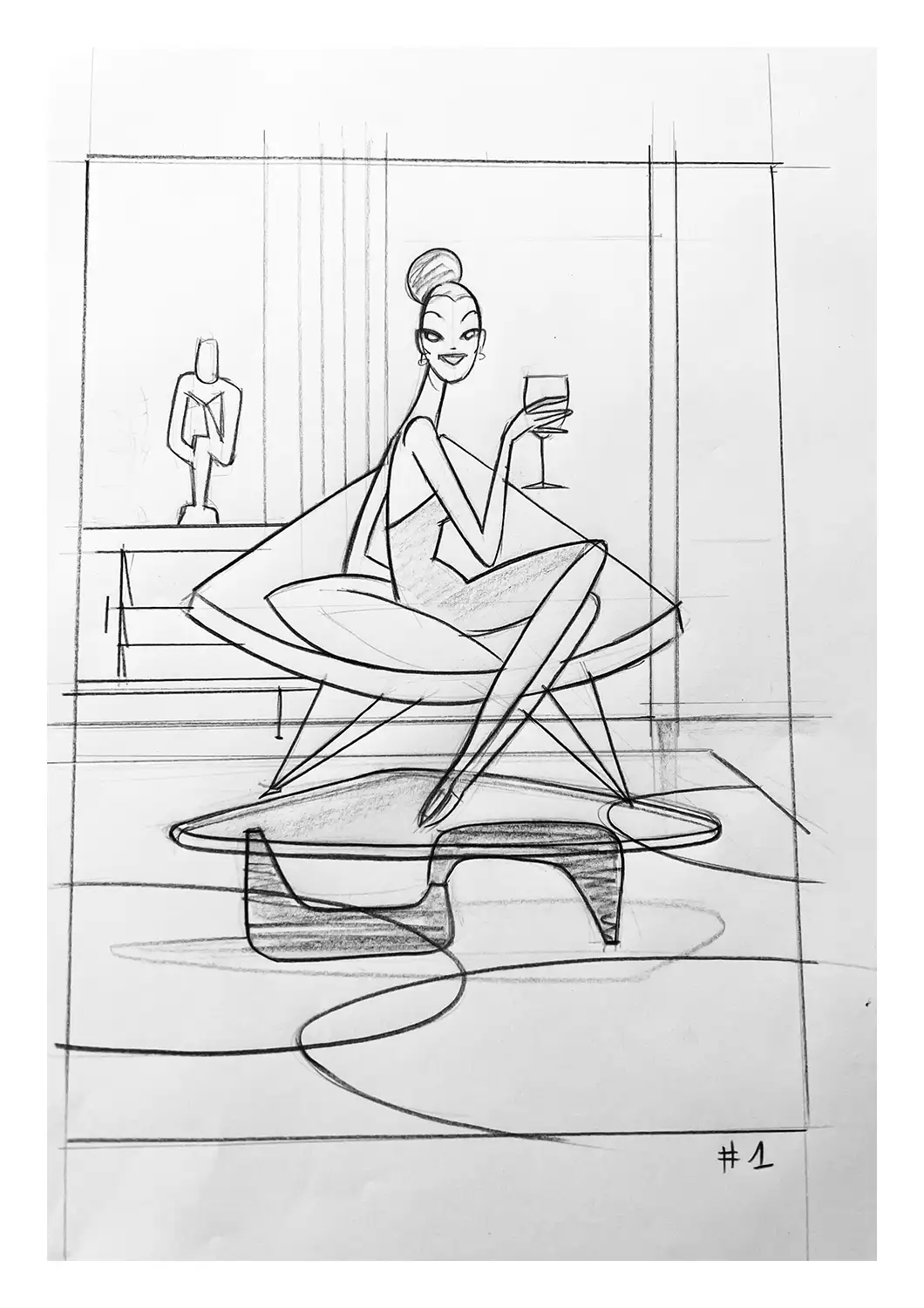 Vinesia Projet Monsieur Z croquis